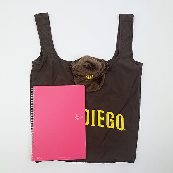 MLB(メジャーリーグ)  パドレス キャップ型エコバッグ