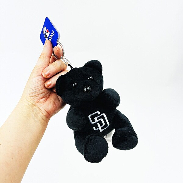 MLB(メジャーリーグ) パドレス ベアキーホルダー(大) ブラック