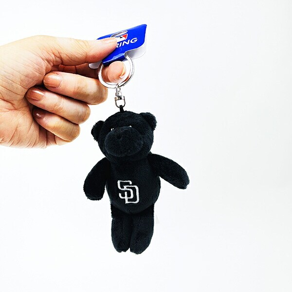 MLB(メジャーリーグ) パドレス ベアキーホルダー(小) ブラック