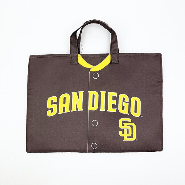 MLB(メジャーリーグ) パドレス レッスンバッグ(ユニフォーム柄) トートバッグ キッズ スクール 野球