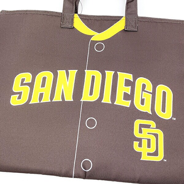 MLB(メジャーリーグ) パドレス レッスンバッグ(ユニフォーム柄) トートバッグ キッズ スクール 野球