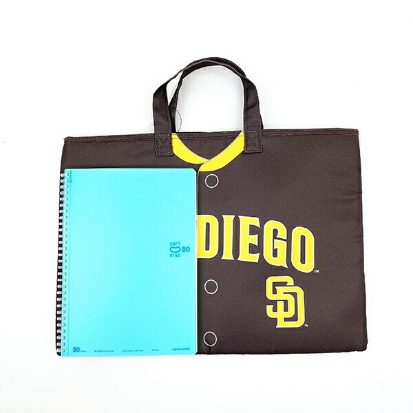MLB(メジャーリーグ) パドレス レッスンバッグ(ユニフォーム柄) トートバッグ キッズ スクール 野球