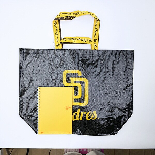 MLB(メジャーリーグ)  パドレス ショッピングトートバッグ ブラウン