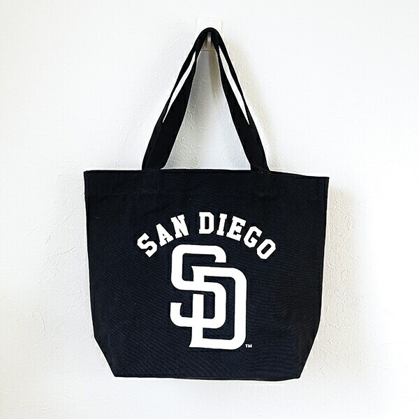 MLB(メジャーリーグ) パドレス キャンパストートバッグ ブラック