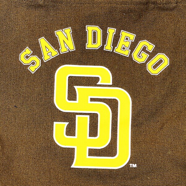 MLB(メジャーリーグ) パドレス キャンパストートバッグ ブラウン