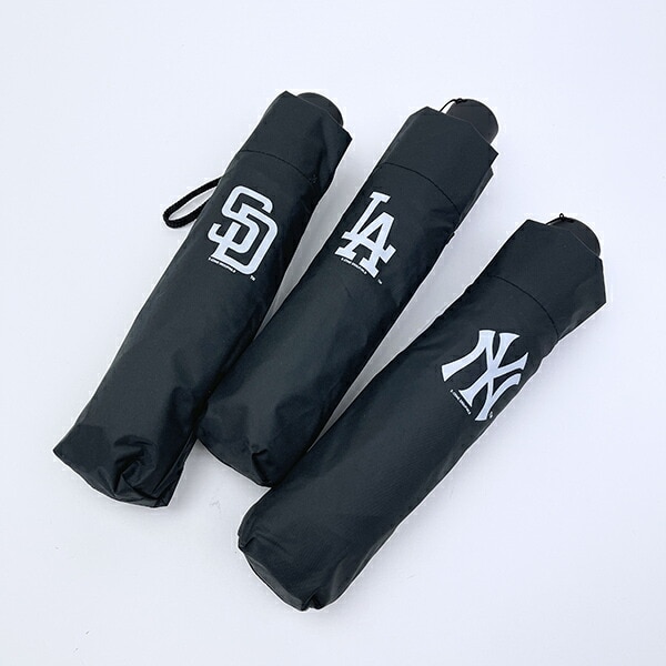 MLB(メジャーリーグ)  パドレス 折りたたみ傘 ブラック 晴雨兼用