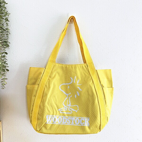 スヌーピー ウッドストック バルーントートバッグ イエロー SNOOPY