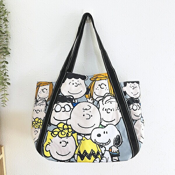 スヌーピー バルーントートバッグ 総柄 SNOOPY