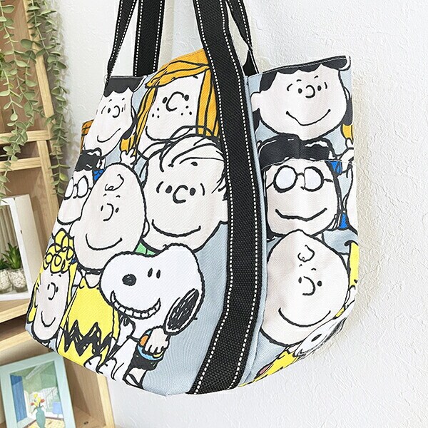 スヌーピー バルーントートバッグ 総柄 SNOOPY