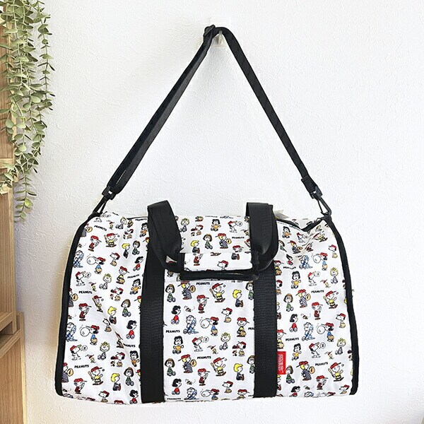 スヌーピー ボストンバッグ トラベル ホワイト SNOOPY