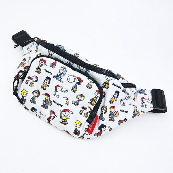 スヌーピー ボディバッグ ウエストポーチ ホワイト SNOOPY