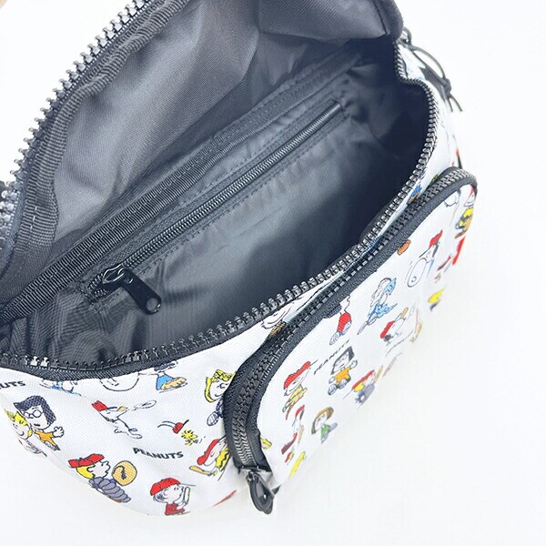 スヌーピー ボディバッグ ウエストポーチ ホワイト SNOOPY