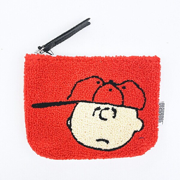 スヌーピー チャーリーブラウン さがらミニポーチ レッド SNOOPY