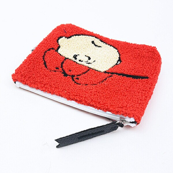 スヌーピー チャーリーブラウン さがらミニポーチ レッド SNOOPY