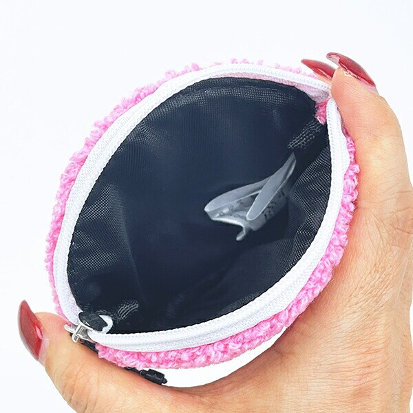 スヌーピー ベル ダイカットさがらポーチ ピンク SNOOPY