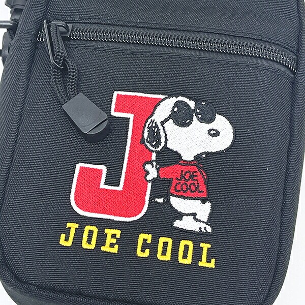 スヌーピー ジョークール 縦型ショルダーバッグ ブラック SNOOPY