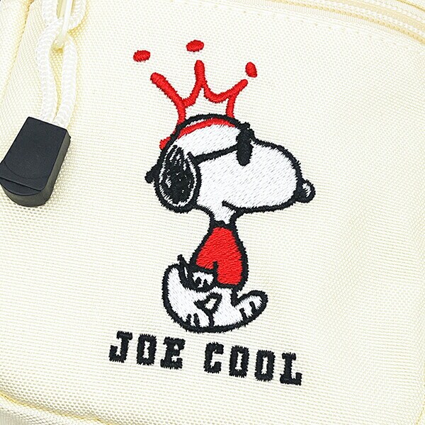スヌーピー ジョークール 縦型ショルダーバッグ アイボリー SNOOPY