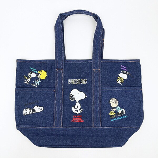 スヌーピー トートバッグ デニム SNOOPY