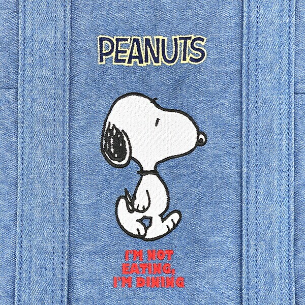 スヌーピー トートバッグ ライトデニム SNOOPY