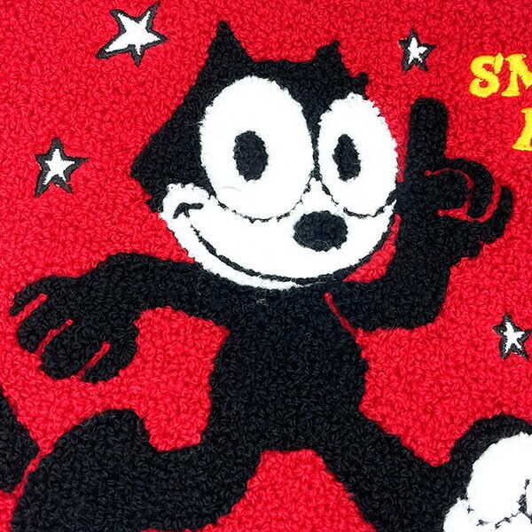 フィリックス・ザ・キャット サガラポーチ 黒猫 レッド 小物入れ