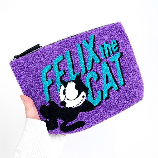 フィリックス・ザ・キャット サガラポーチ パープル 猫 フェリックス