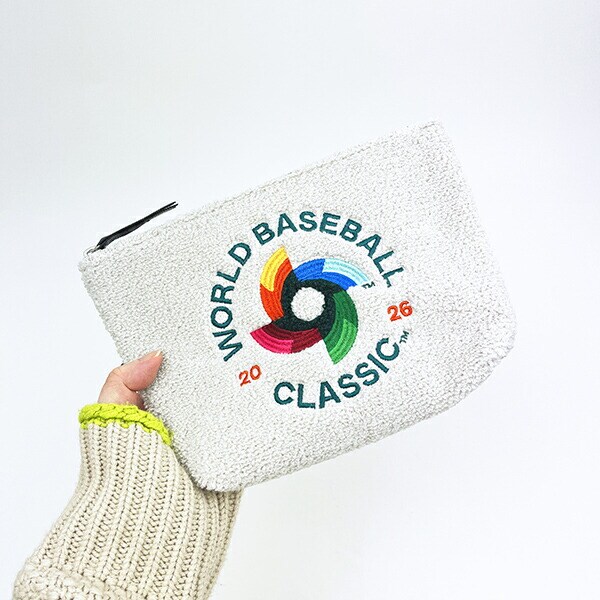 WBC 2026 (WORLD BASEBALL CLASSIC) ポーチ オフホワイト 侍ジャパン