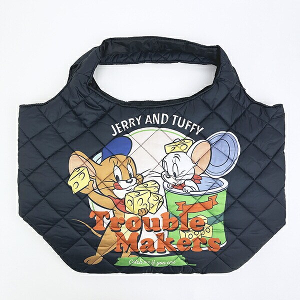 トムとジェリー (ジェリー&タフィー) 中綿トートバッグ トムジェリ