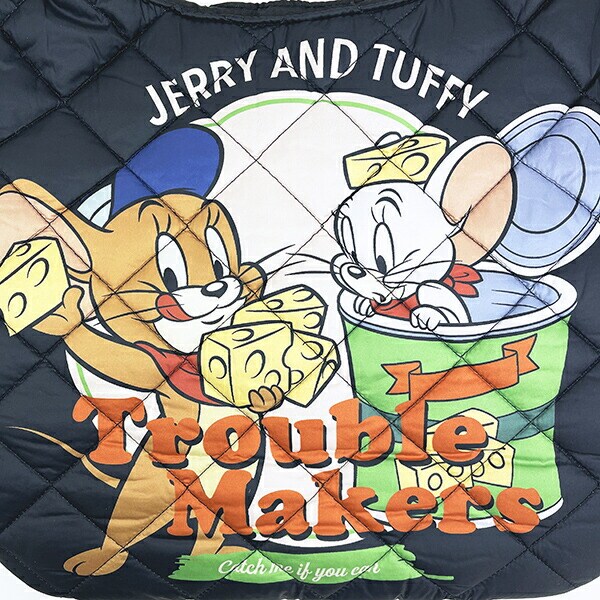 トムとジェリー (ジェリー＆タフィー) 中綿トートバッグ トムジェリ