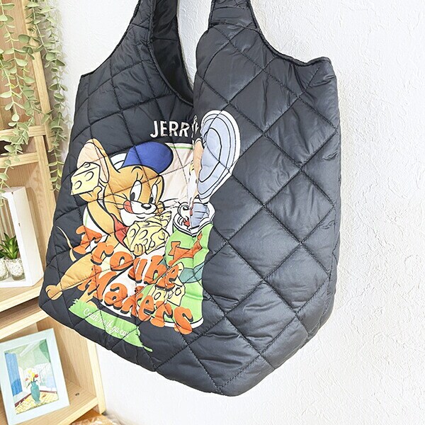 トムとジェリー (ジェリー＆タフィー) 中綿トートバッグ トムジェリ