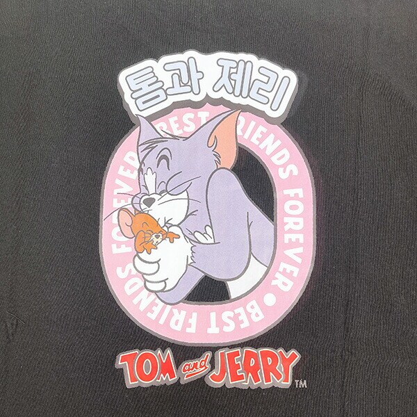 トムとジェリー ハングルシリーズ Ｔシャツ(ブラック) Mサイズ アパレル