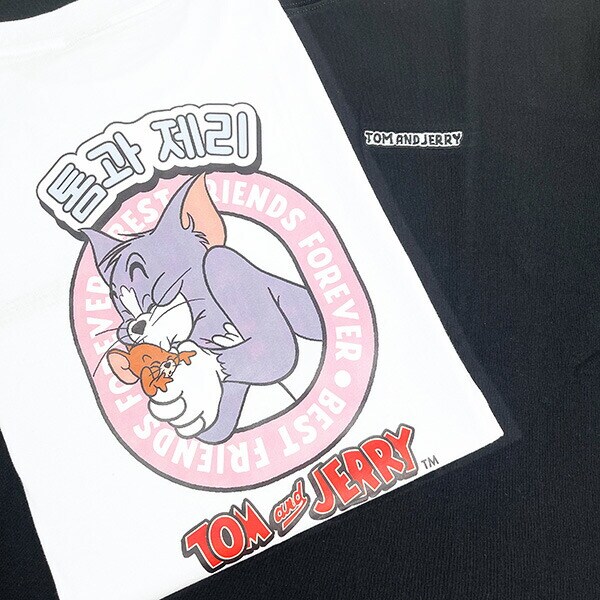 トムとジェリー ハングルシリーズ Ｔシャツ(ホワイト) Lサイズ アパレル