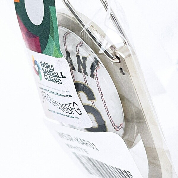 WBC 2026 (WORLD BASEBALL CLASSIC) カラビナ (ホワイト) キーホルダー 大谷翔平 侍ジャパン
