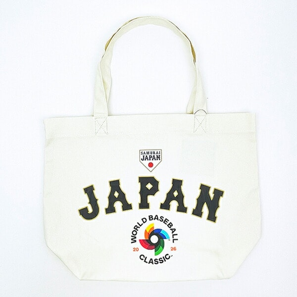 WBC 2026 (WORLD BASEBALL CLASSIC) キャンパストートバッグ (アイボリー) 大谷翔平 侍ジャパン