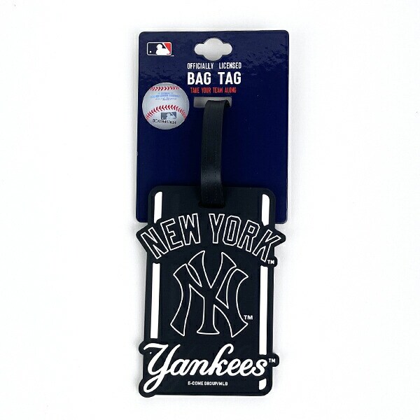 MLB(メジャーリーグ)  ヤンキース バッグタグ (ブラック)
