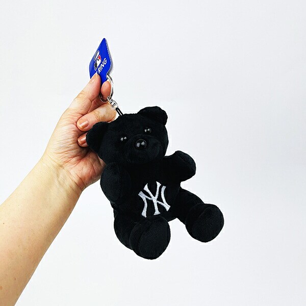 MLB(メジャーリーグ) ヤンキース ベアキーホルダー(大) ブラック