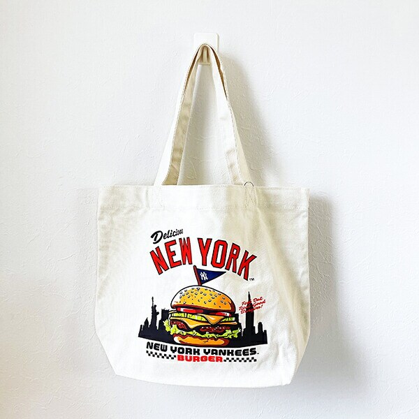 MLB(メジャーリーグ) ヤンキース ハンバーガー トートバッグ