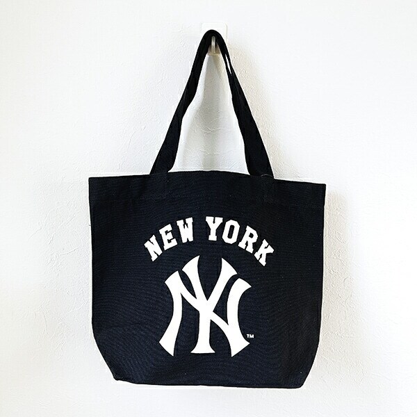 MLB(メジャーリーグ) ヤンキース キャンパストートバッグ ブラック