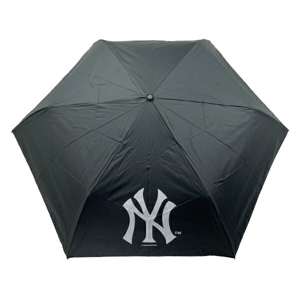 MLB(メジャーリーグ)  ヤンキース 折りたたみ傘 ブラック 晴雨兼用
