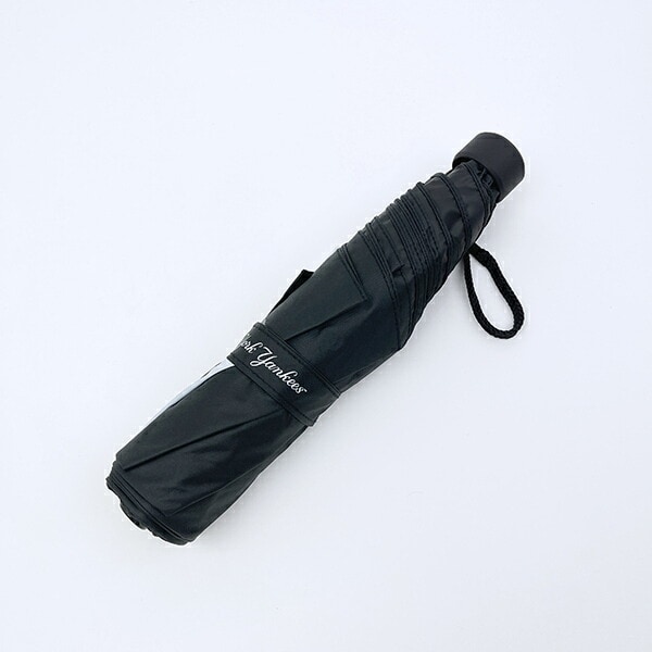 MLB(メジャーリーグ)  ヤンキース 折りたたみ傘 ブラック 晴雨兼用