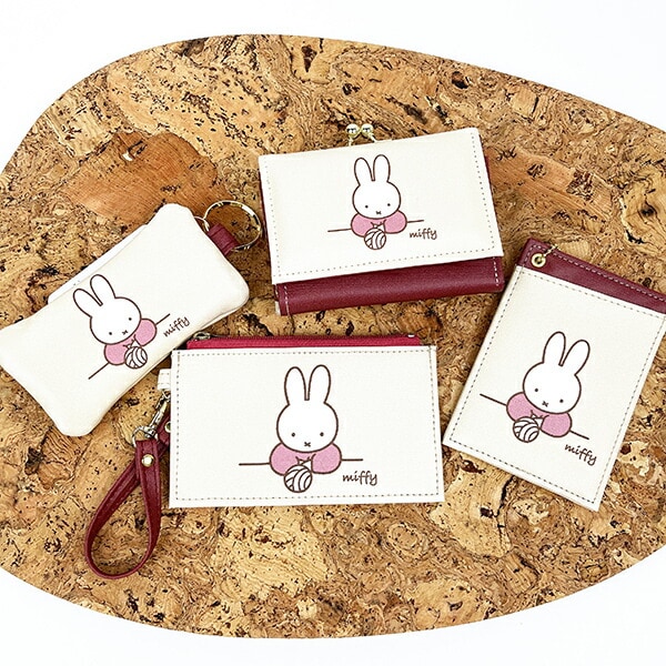 ミッフィー miffy 毛糸柄 キーケース 鍵入れ ベージュ 日本製