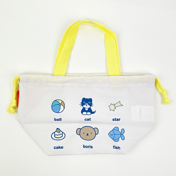 ミッフィー miffy マチ付き巾着 アイボリー ランチ