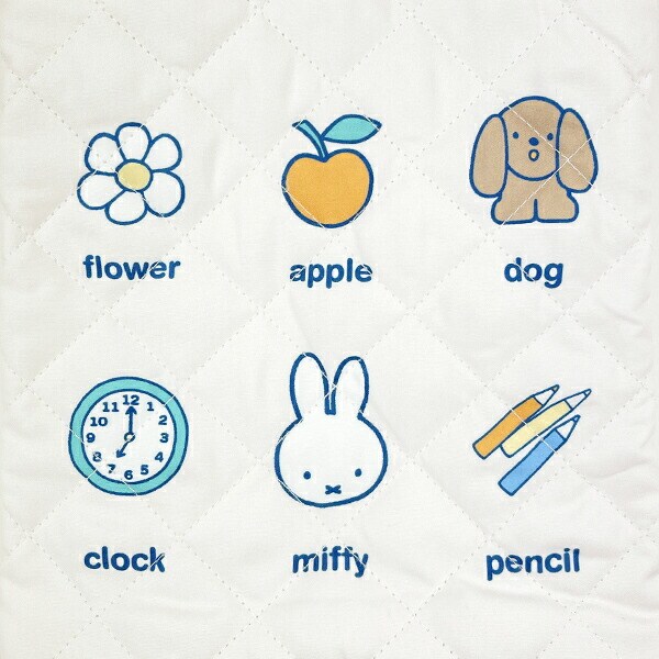 ミッフィー miffy キルトシューズバッグ アイボリー スクール キッズ