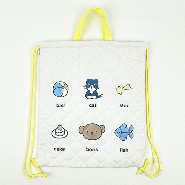 ミッフィー miffy キルトナップザック アイボリー バッグ リュック スクール キッズ