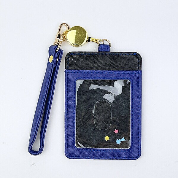 ミッフィー miffy リール付きパスケース Starry Night柄 ブルー 定期入れ