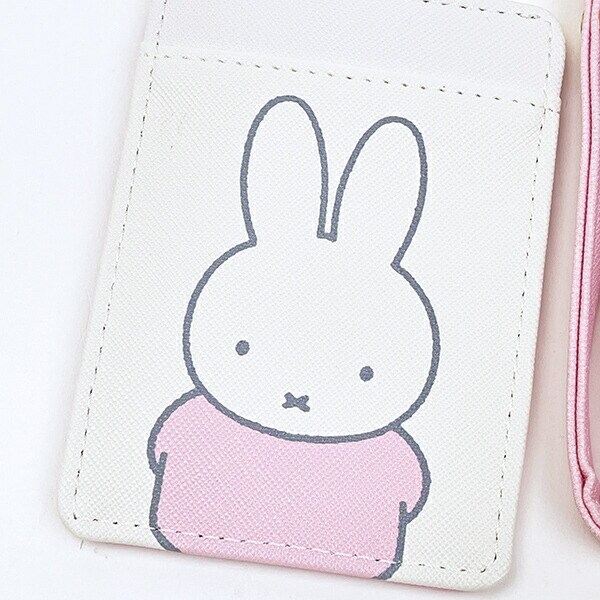 ミッフィー miffy リール付きパスケース Dick Bruna オフホワイト 定期入れ
