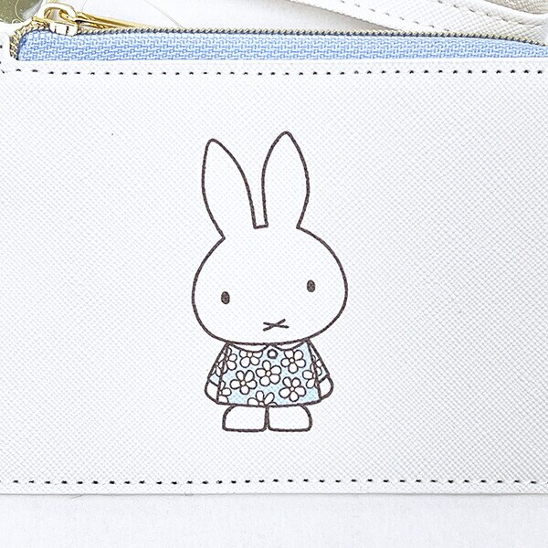 ミッフィー miffy フラグメントケース ( オフホワイト) カードケース フラワードレス柄 小物シリーズ