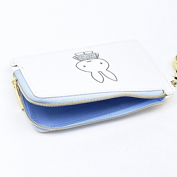 ミッフィー miffy フラグメントケース ( オフホワイト) カードケース フラワードレス柄 小物シリーズ