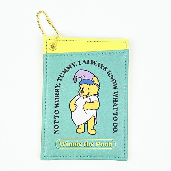 ディズニー くまのプーさん 両面パスケース(B柄) 定期入れ 日本製 Disney