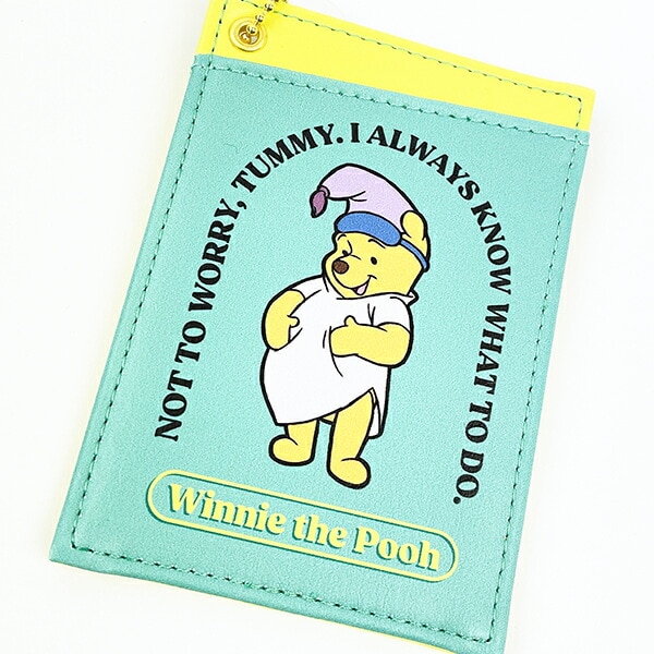 ディズニー くまのプーさん 両面パスケース(B柄) 定期入れ 日本製 Disney