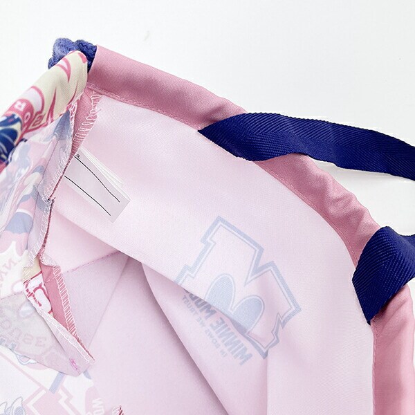 ディズニー ミニーマウス マチ付き巾着 ピンク ランチ Disney